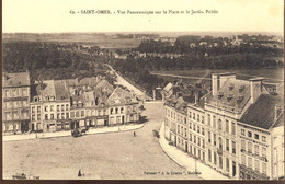 Saint Omer Vue Panoramique Sur La Place Et Le Jardin Public - Saint Omer