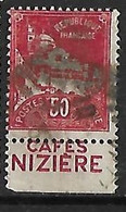 ALGERIE N°79Ab Publicité "Cafés Nizière" - Oblitérés