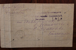 1944 Ambositra Madagascar France Cover Taxe - Cartas & Documentos