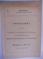 Studentenkring St. LODEWIJKSCOLLEGE BRUGGE - PROGRAMMA Voor Het TOONEELFEEST Op 2 Mei 1927 + ROLVERDELING - Diploma & School Reports