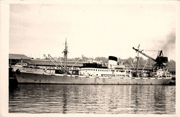 HORTA * Carte Photo * Bateau Commerce Cargo Paquebot * Compagnie De Navigation Acoreanos Ponta Delgada Portugal - Handel