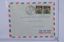 AS17 AEF GABON   BELLE  LETTRE  1959  DYEM   A  LA DORDOGNE  + PAIRE DE TP +AEROPHILATELIE++ AFFRANCH. INTERESSANT - Cartas & Documentos