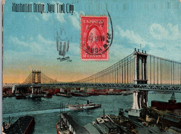 MANHATTAN BRIDGE / NEW  YORK CITY / BEL AFFRANCHISSEMENT 1921 - Manhattan