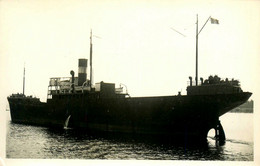 CAPITAINE EDMOND LABORIE * Carte Photo * Bateau Commerce Cargo Paquebot * Compagnie Société Odon Et Lubersac - Cargos