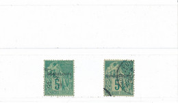 Guadeloupe Timbres Type Alphée Dubois N° 17 Oblitérés (nuances) - Used Stamps