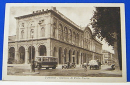 (T) TORINO - ANIMATA - STAZIONE PORTA NUOVA -  VIAGGIATA 1934 - Stazione Porta Nuova