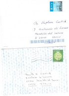 1 EUROPE LETTERA PER ITALIA 2 PEZZI - Storia Postale