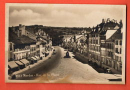 ZPR-31 Yverdon  Rue De La Plaine, Tache. Circulé Vers Les Alpes Maritimes En 1920. Phototypie 2513 - Yverdon-les-Bains 