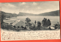 ZPR-35 Val De Joux Le Lac Vu Du Brassus Au Fond La Dent De Vaulion.  Dos Simple. Circ. 1902 Vers L'Ardèche Photo Des Art - Vaulion