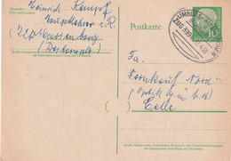 BUND 1958   ENTIER POSTAL/GANZSACHE/POSTAL STATIONERY CARTE   ZUGSTEMPEL LIMBURG-ALTENKIRCHEN - Postkarten - Gebraucht