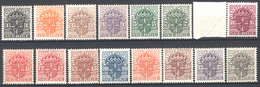 Svezia 1911 Servizio Unif.32/45 **/MNH VF/F - Unused Stamps