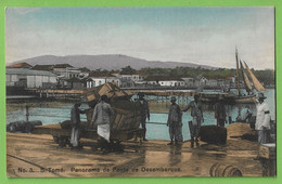 S. Tomé E Príncipe - Panorama Da Ponte De Desembarque - Cais - Portugal - Sao Tome And Principe