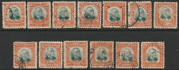 Brazil 1906 Sc O1-13 Bresil Yt Service 1-13 Official Set Used - Dienstmarken