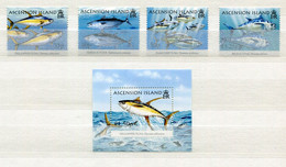 Ascension - Block Nr. 57 Und Mi.Nr. 953 / 956 - "Thunfische" ** / MNH (aus Dem Jahr 2005) - Ascension
