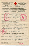 Croix-Rouge De Belgique  Rotes Kreuz  Rood Kruis  Requête CICR Genève Censure Anglaise  Mai 1942 (fixed Price) - Red Cross