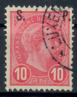 LUSSEMBURGO 1895 - SERVIZI - 10 C. CARMINIO - USATO - Service