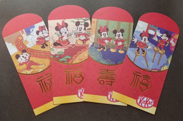 Malaysia KitKat 2020 Walt Disney Mickey Mouse Cartoon Animation Chinese New Year Angpao (money Red Packet) - Nieuwjaar