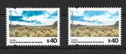 Argentina 2019 National Parks $40 Quebrada Condorito X 2 Two Different Shades Permanent Issue MNH Stamps - Neufs