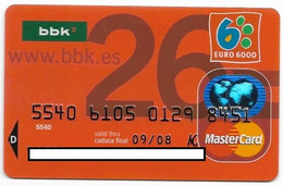 BBK, Spain, Magnetic MasterCard Credit Card, # Cc-170 - Credit Cards (Exp. Date Min. 10 Years)