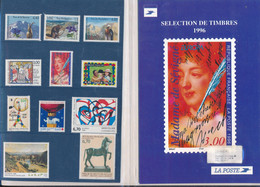 1996 Pochette Sous Vide Sélection De Timbres De L'année Par La Poste Vendue 50 F (photo Du Recto Et Du Verso) - Sammlungen