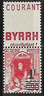 ALGERIE N°158A N* Bande Publicitaire Doublée - Unused Stamps