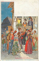 Illustrateurs -ref-B836- Illustrateur Kaufmann- Usages Et Costumes D Alsace N° 17- Sérénade à Sainte Cécile - Musique - - Kauffmann, Paul