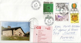 Lettre Andorre Adressée à SINTRA (PORTUGAL) Pendant  2 Ième Confinement Coronavirus, Retour à L'expediteur - Covers & Documents