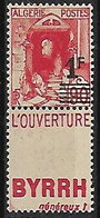 ALGERIE N°158A N** Bande Publicitaire Doublée - Unused Stamps