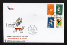 Turkey/Turquie 2018 - FIFA Football World Cup Russia 2018 - Coupe Du Monde De Football Russia 2018 - FDC - Superb*** - Cartas & Documentos