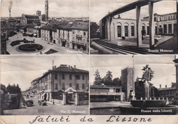 LISSONE - MONZA - CARTOLINA - SALUTI DA LISSONE - VIAGGIATA PER - FRANCOBOLLO ASPORTATO - Monza