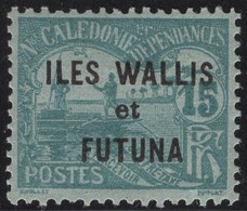 Wallis & Futuna 1920 MH Sc J3 15c Men Poling Boat - Portomarken