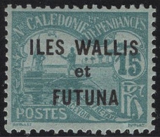 Wallis & Futuna 1920 MH Sc J3 15c Men Poling Boat - Postage Due