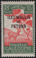 Wallis & Futuna 1930 MH Sc J15 15c Malayan Sambar Variety - Portomarken