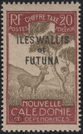 Wallis & Futuna 1930 MH Sc J16 20c Malayan Sambar Variety - Postage Due