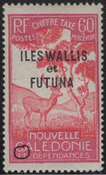 Wallis & Futuna 1930 MH Sc J20 60c Malayan Sambar Variety - Postage Due