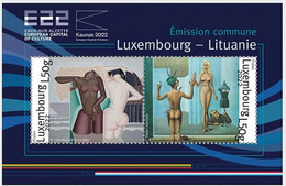 Luxembourg 2022  POSTFRISCH **  04.27.22 Esch 2022, European Capital Of Culture 2022, Emission Commun Avec Lithaunie - Ongebruikt