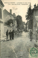 Loches * La Rue Des Ponts Passerelle * Crue De L'indre 13 Juin 1910 * Inondation - Loches