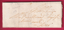 LETTRE DE TOURCOING NORD 1691 POUR LILLE LETTRE COVER FRANCE - ....-1700: Vorläufer