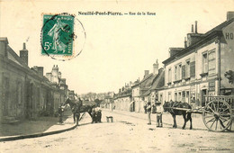 Neuillé Pont Pierre * La Rue De La Roue * Attelage * Maréchal Ferrant - Neuillé-Pont-Pierre