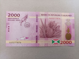 Billete De Burundi De 2000 Francs, Año 2018, UNC - Burundi