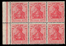 GERMANY(1920) Booklet Pane Of 6. Scott No 124c MNH. 40 Pf Germania. - Postzegelboekjes