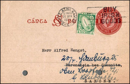 Ireland 1927, Postal Stationery Dublin To Chemnitz W./psm "Baile Átha Cliath" - Covers & Documents