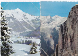 Lot De 2 Cpsm, 1 Chamonix Mont-Blanc Téléphérique Du Brévent, 2 Environs Morzine, Montriond Et La Pointe Des Nantaux - Wintersport