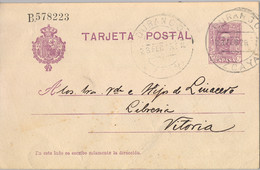 1926 VIZCAYA ,  E.P. 57 CIRCULADO ENTRE DURANGO Y VITORIA - 1850-1931