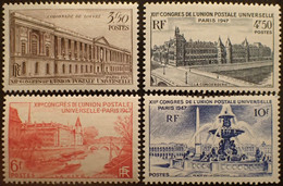 3443 - FRANCE - 1947 - MONUMENTS DE PARIS - SERIE COMPLETE - N°780 à 783 NEUFS** - Ongebruikt