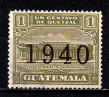 GUATEMALA - 1940 - G. P. O. And Telegraph Building - Overprinted In Violet Or Brown - USATO - Guatemala