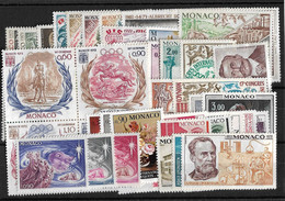 Monaco Année Complète 1972, 49 Timbres**/ Neufs Sans Charnière. Cote 72€. - Années Complètes