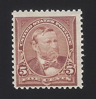 US #270 1895 Chocolate WMK 191 Perf 12 Mint OG HR F-VF Scv $35 - Unused Stamps