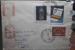 ARGENTINE, Enveloppe Circulée Avec Affranchissement Mécanique. Timbre : Noël 1983 Et Anniversaire Quotidien "el Dia" - Used Stamps