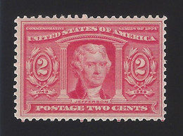 US #324 1904 Carmine Perf 12 Wmk 191 MNH VF SCV $65 - Unused Stamps